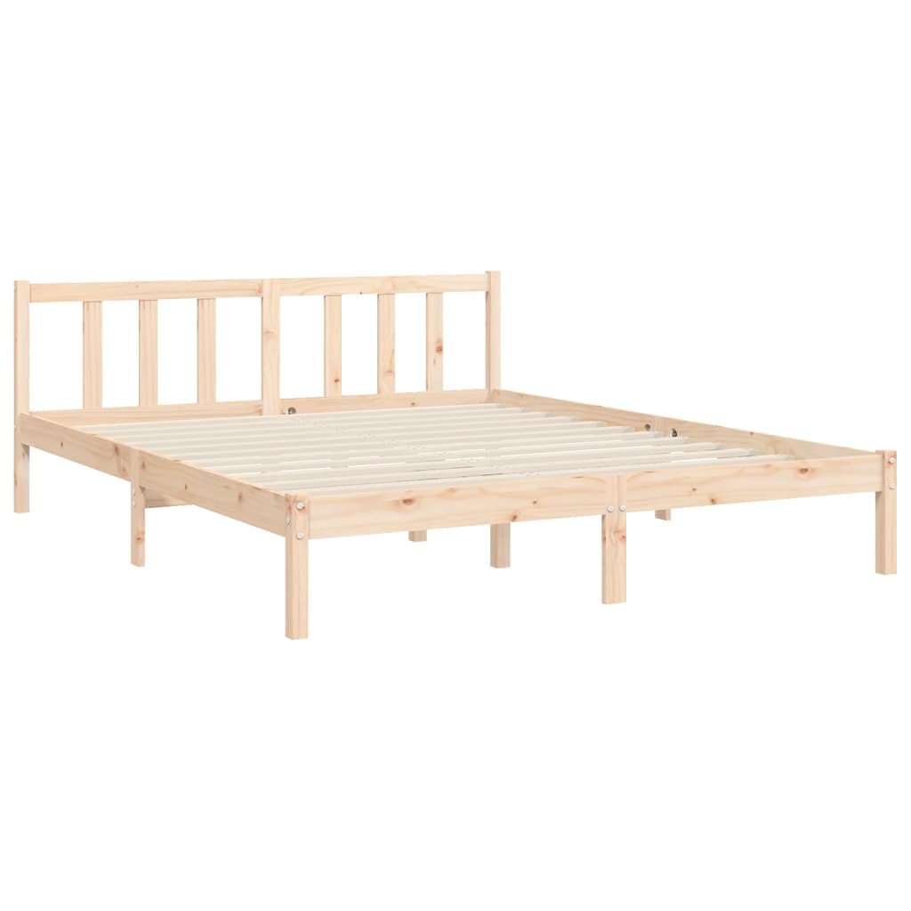 Bedframe met hoofdbord massief hout 160x200 cm Bedden & bedframes | Creëer jouw Trendy Thuis | Gratis bezorgd & Retour | Trendy.nl