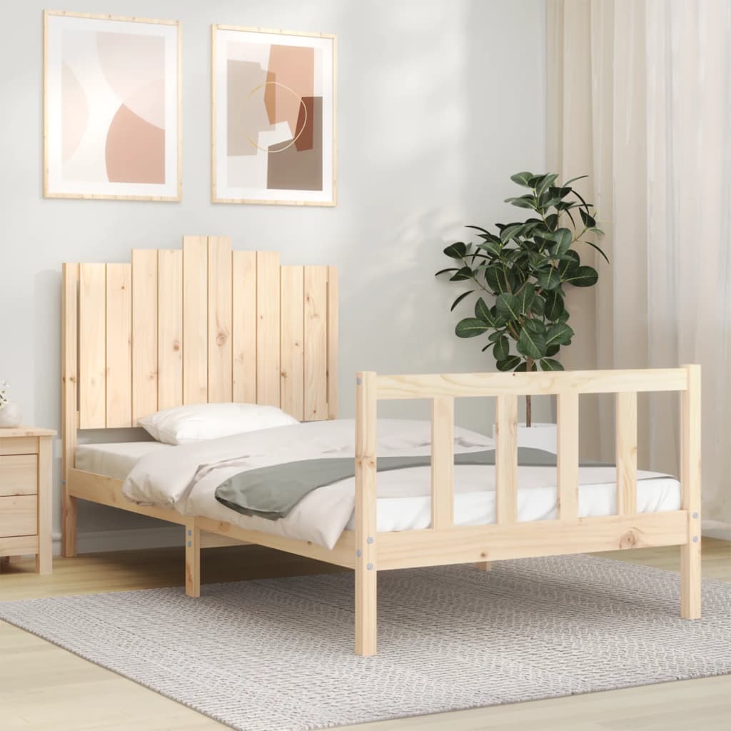 Bedframe zonder matras massief grenenhout 100x200 cm