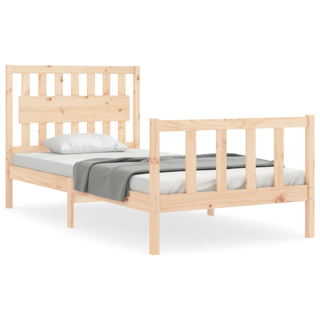 Bedframe zonder matras massief grenenhout 100x200 cm