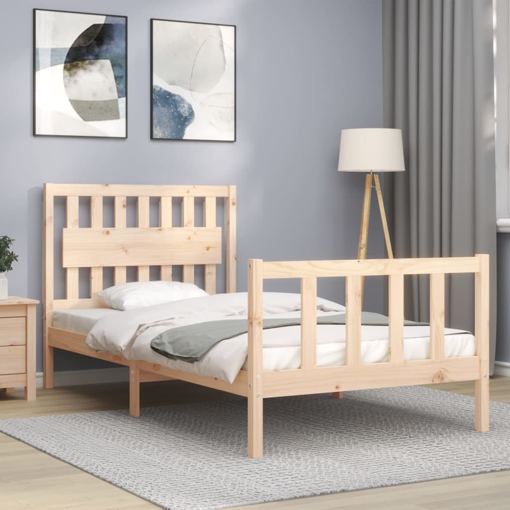 Bedframe zonder matras massief grenenhout 100x200 cm