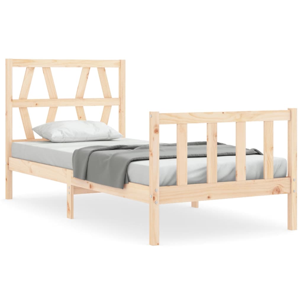 Bedframe zonder matras massief grenenhout 100x200 cm