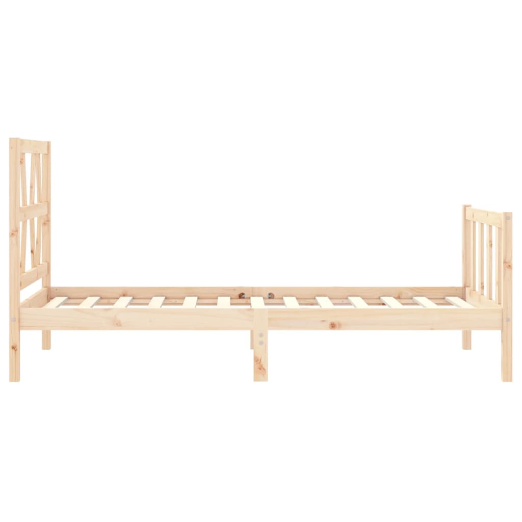 Bedframe zonder matras massief grenenhout 100x200 cm