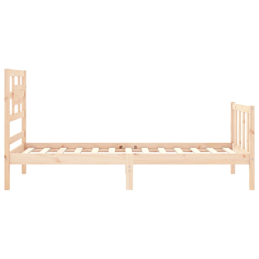 Bedframe met hoofdbord massief hout Bedden & bedframes | Creëer jouw Trendy Thuis | Gratis bezorgd & Retour | Trendy.nl