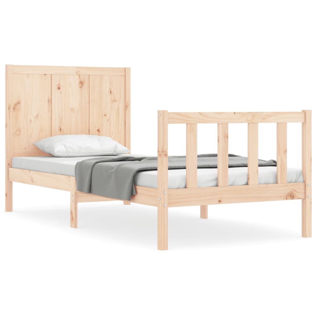 Bedframe zonder matras massief grenenhout 100x200 cm