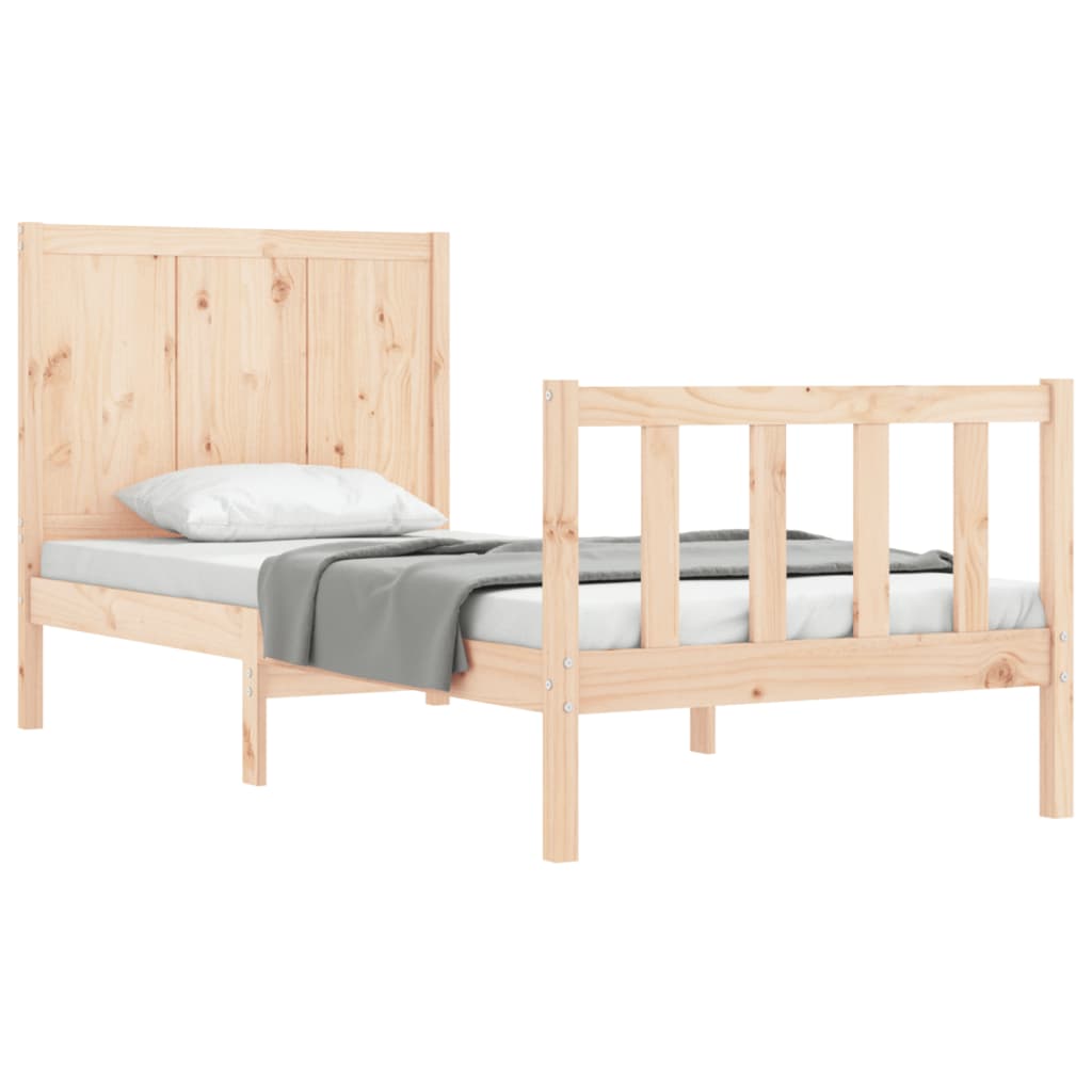 Bedframe zonder matras massief grenenhout 100x200 cm