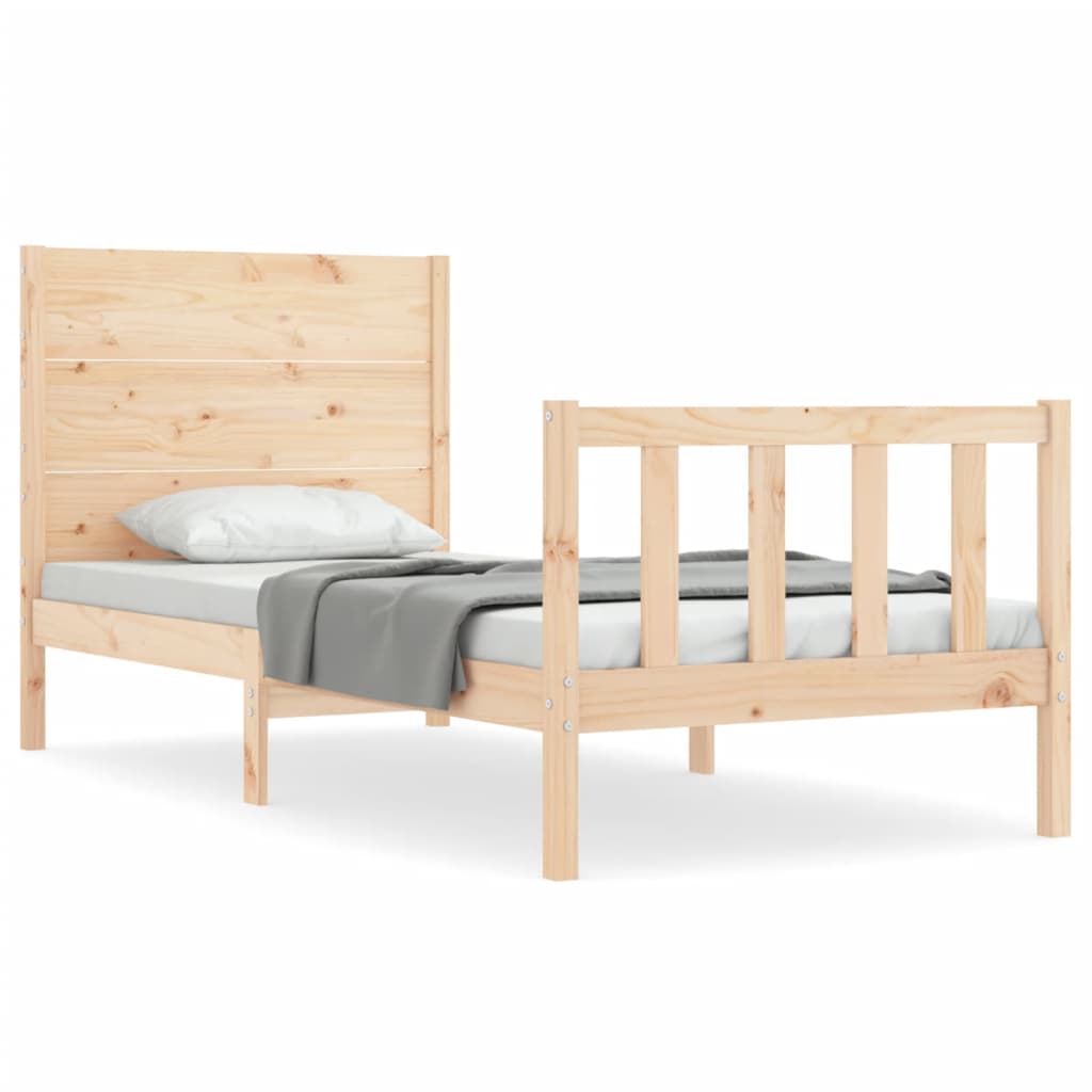 Bedframe zonder matras massief grenenhout 100x200 cm