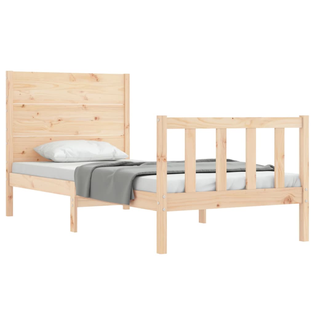 Bedframe zonder matras massief grenenhout 100x200 cm