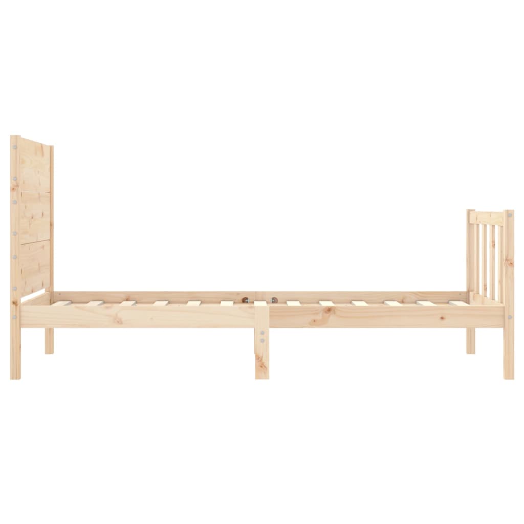 Bedframe zonder matras massief grenenhout 100x200 cm