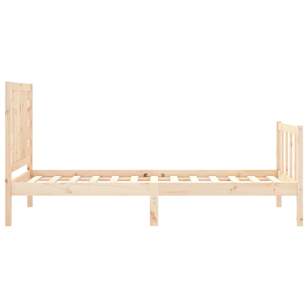 Bedframe met hoofdbord massief hout Bedden & bedframes | Creëer jouw Trendy Thuis | Gratis bezorgd & Retour | Trendy.nl