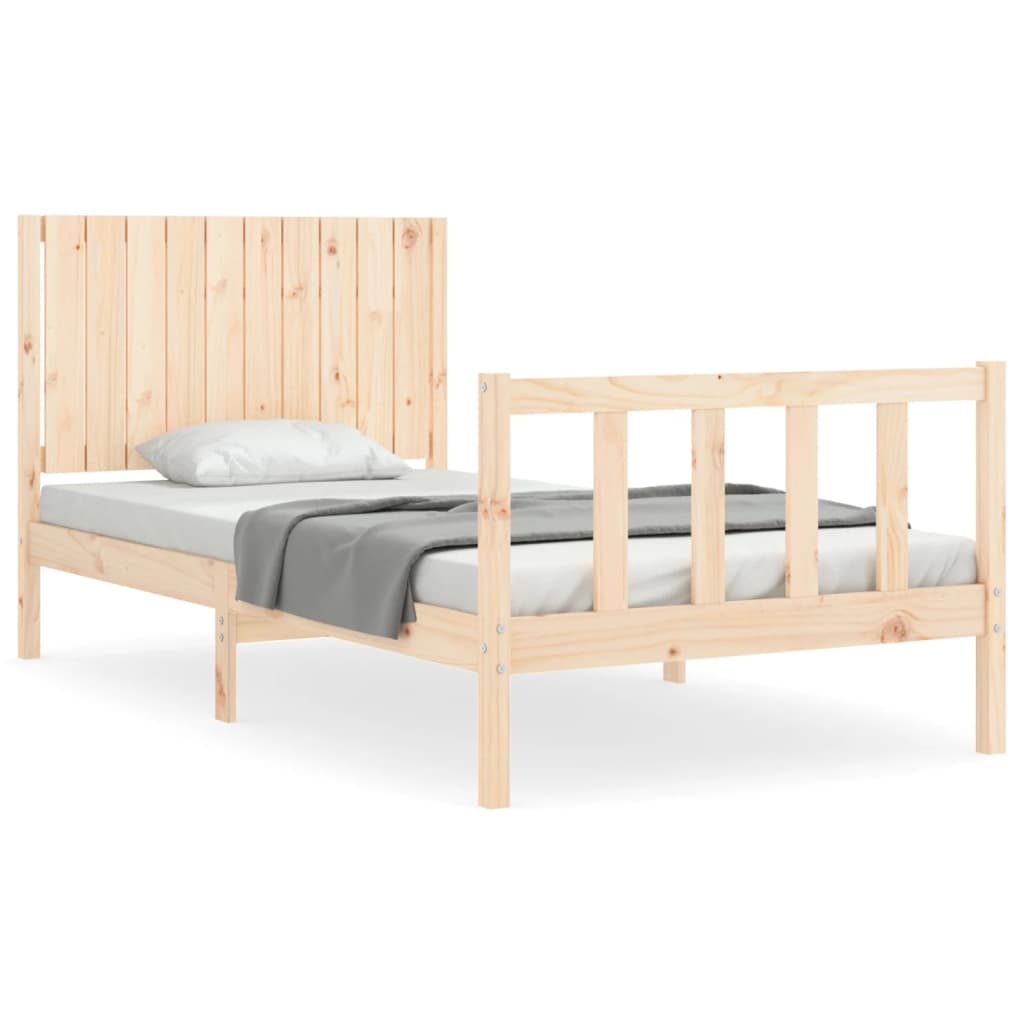 Bedframe zonder matras massief grenenhout 100x200 cm