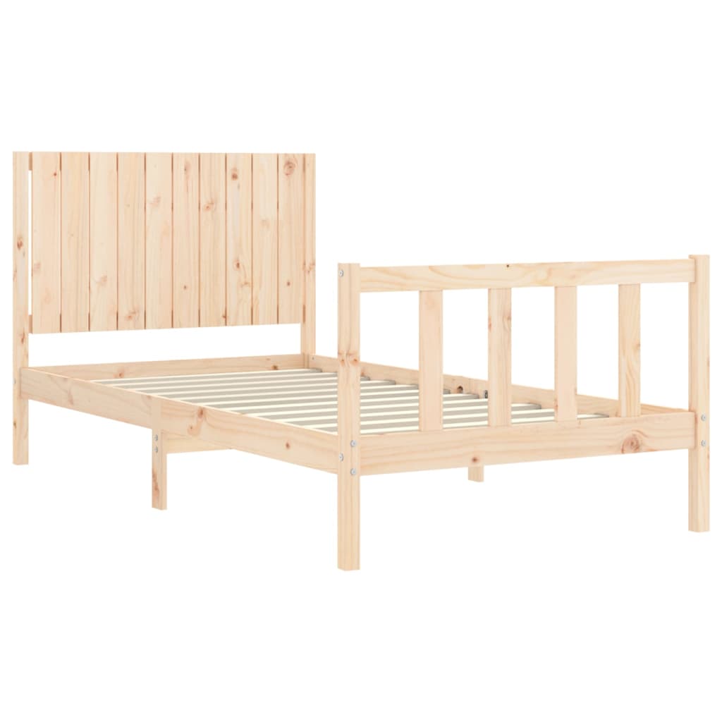 Bedframe zonder matras massief grenenhout 100x200 cm