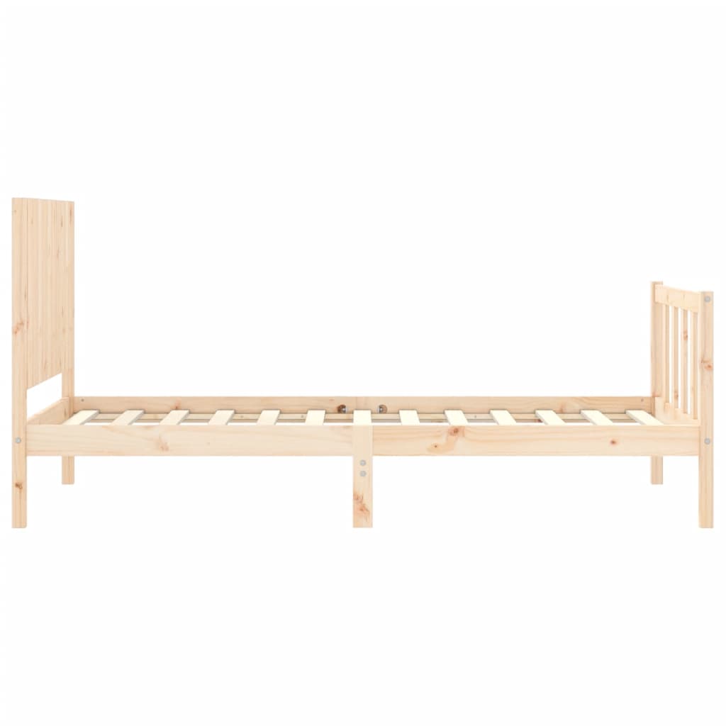 Bedframe zonder matras massief grenenhout 100x200 cm