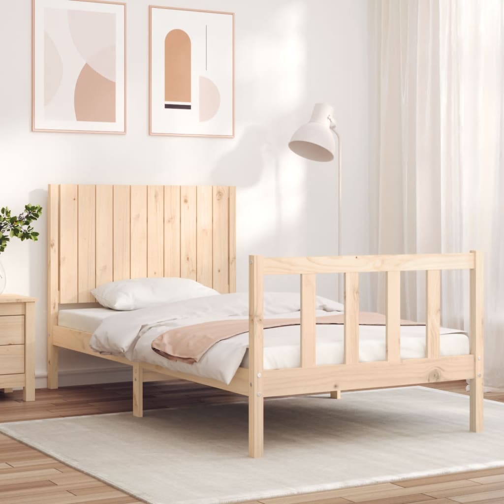 Bedframe zonder matras massief grenenhout 100x200 cm