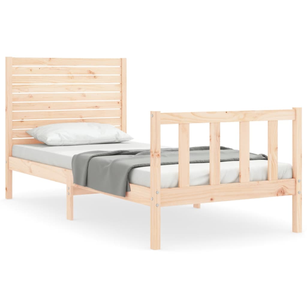 Bedframe zonder matras massief grenenhout 100x200 cm