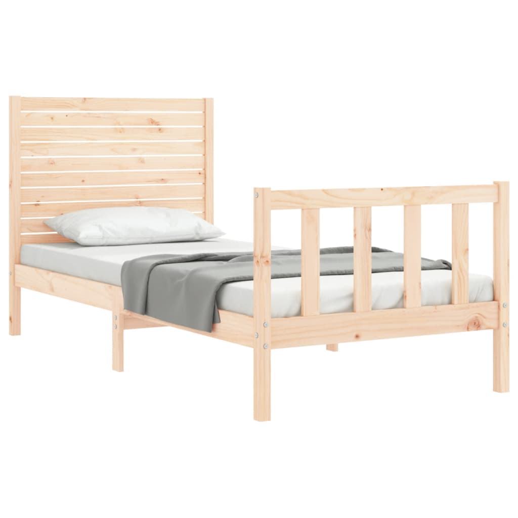 Bedframe zonder matras massief grenenhout 100x200 cm