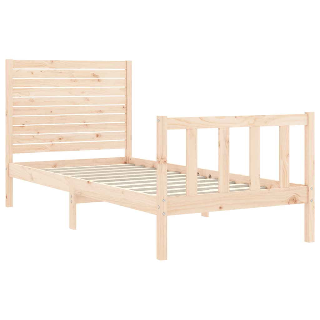 Bedframe zonder matras massief grenenhout 100x200 cm