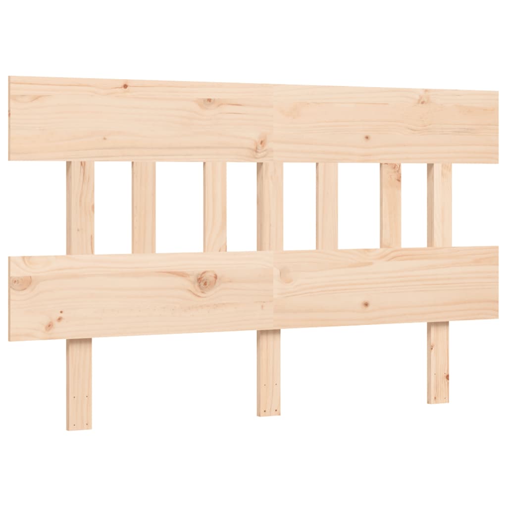 Bedframe met hoofdbord massief hout