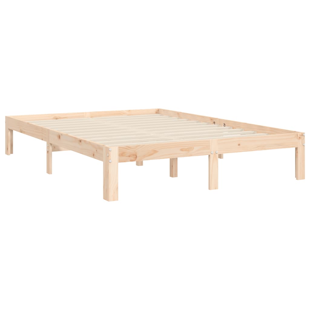 Bedframe met hoofdbord massief hout Bedden & bedframes | Creëer jouw Trendy Thuis | Gratis bezorgd & Retour | Trendy.nl