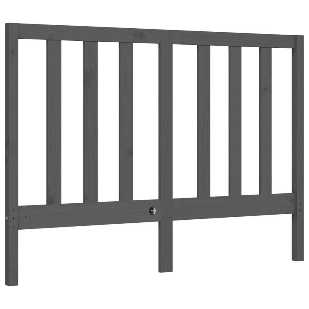 Bedframe met hoofdbord massief hout grijs Bedden & bedframes | Creëer jouw Trendy Thuis | Gratis bezorgd & Retour | Trendy.nl