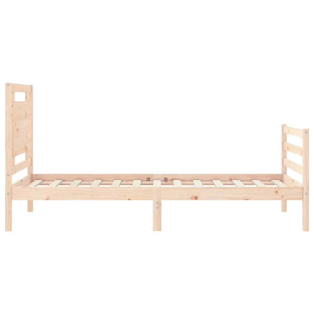 Bedframe met hoofdbord massief hout Bedden & bedframes | Creëer jouw Trendy Thuis | Gratis bezorgd & Retour | Trendy.nl