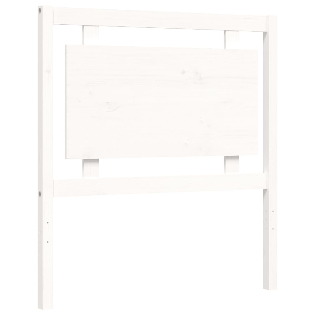 Bedframe met hoofdbord massief hout wit Bedden & bedframes | Creëer jouw Trendy Thuis | Gratis bezorgd & Retour | Trendy.nl