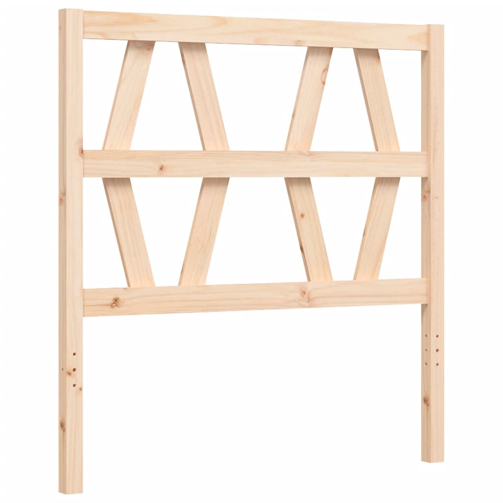 Bedframe met hoofdbord massief hout 100x200 cm Bedden & bedframes | Creëer jouw Trendy Thuis | Gratis bezorgd & Retour | Trendy.nl