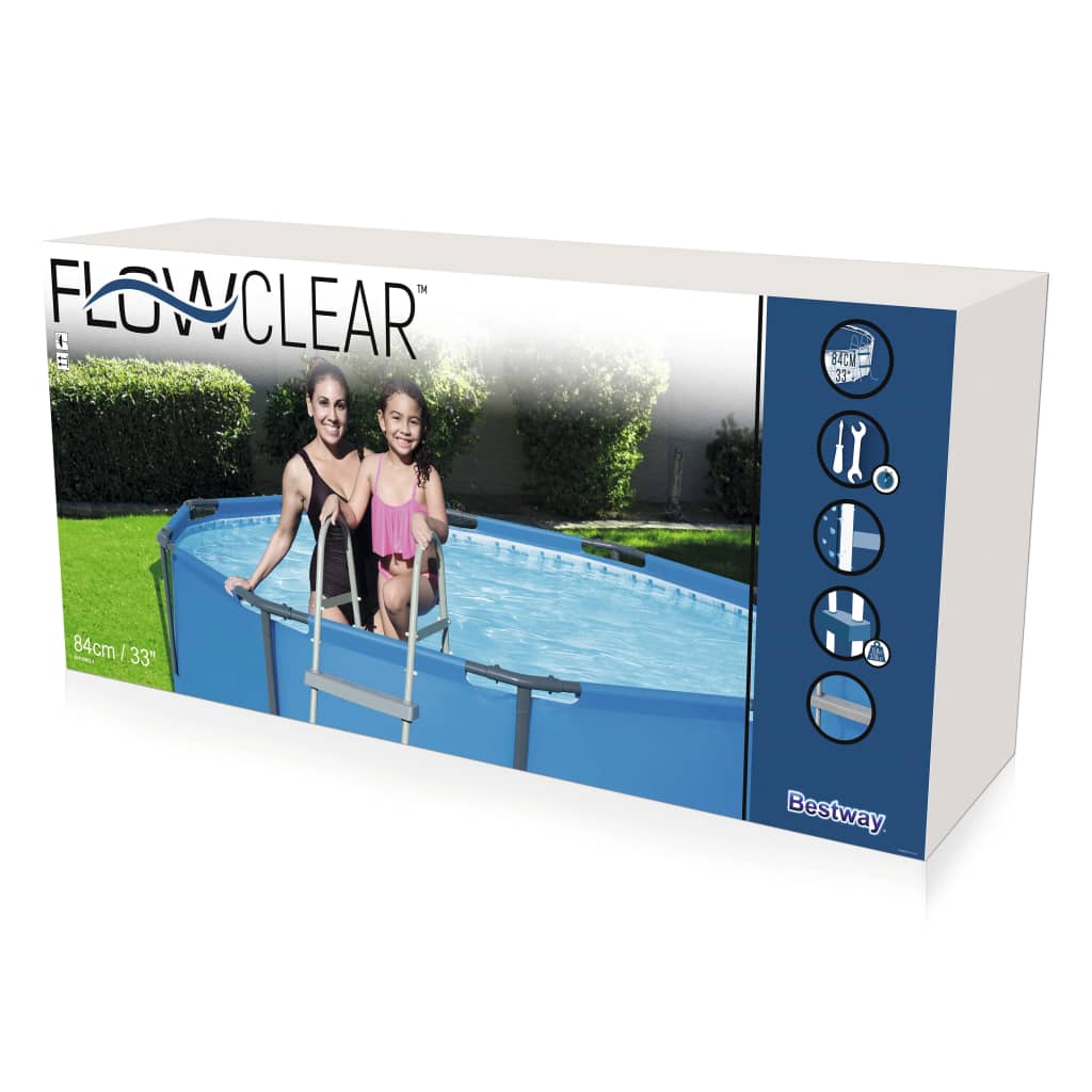 Bestway Flowclear Zwembadladder 2 treden 84 cm 58430 Zwembadtrappen | Creëer jouw Trendy Thuis | Gratis bezorgd & Retour | Trendy.nl