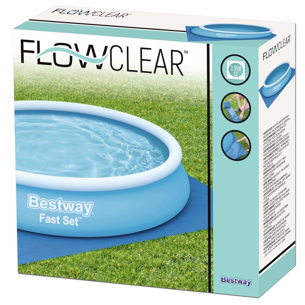 Bestway Flowclear Zwembadgrondzeil 396x396 cm Zwembadhoezen & grondzeilen | Creëer jouw Trendy Thuis | Gratis bezorgd & Retour | Trendy.nl