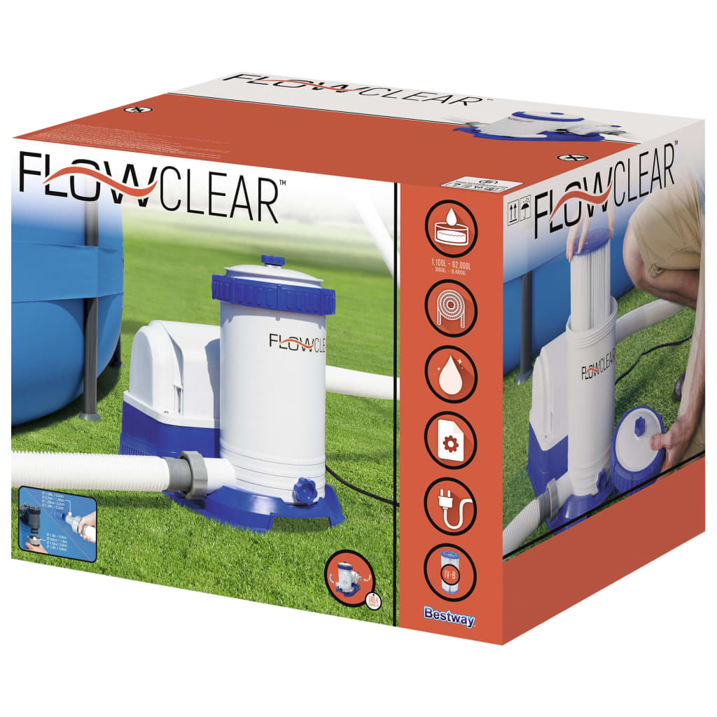 Bestway Flowclear Zwembadfilterpomp 9463 l/u Zwembad- & spafilters | Creëer jouw Trendy Thuis | Gratis bezorgd & Retour | Trendy.nl