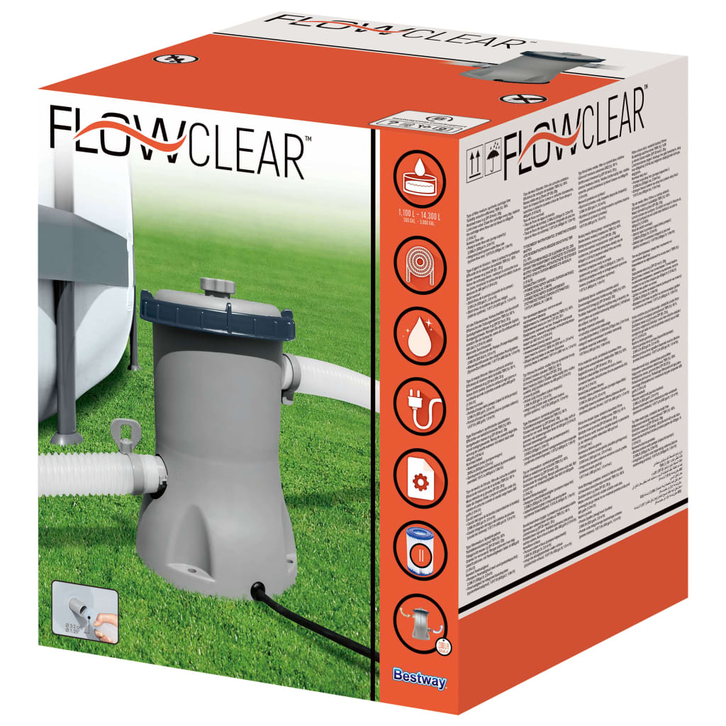 Bestway Flowclear Zwembadfilterpomp 2006 l/u Zwembad- & spafilters | Creëer jouw Trendy Thuis | Gratis bezorgd & Retour | Trendy.nl