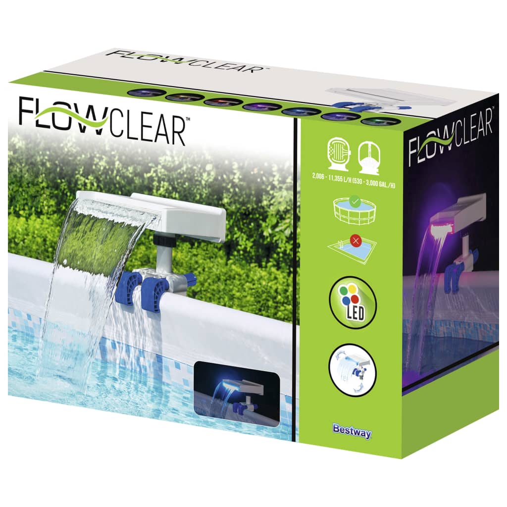 Bestway Flowclear Waterval LED rustgevend Accessoires voor zwembaden & spa's | Creëer jouw Trendy Thuis | Gratis bezorgd & Retour | Trendy.nl