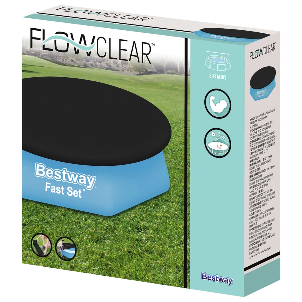 Bestway Flowclear Zwembadhoes Fast Set 240 cm Zwembadhoezen & grondzeilen | Creëer jouw Trendy Thuis | Gratis bezorgd & Retour | Trendy.nl