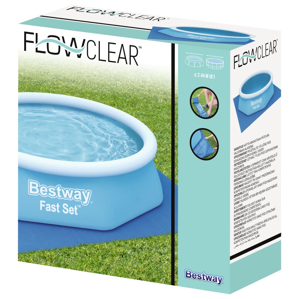 Bestway Flowclear Zwembadgrondzeil 274x274 cm Zwembadhoezen & grondzeilen | Creëer jouw Trendy Thuis | Gratis bezorgd & Retour | Trendy.nl