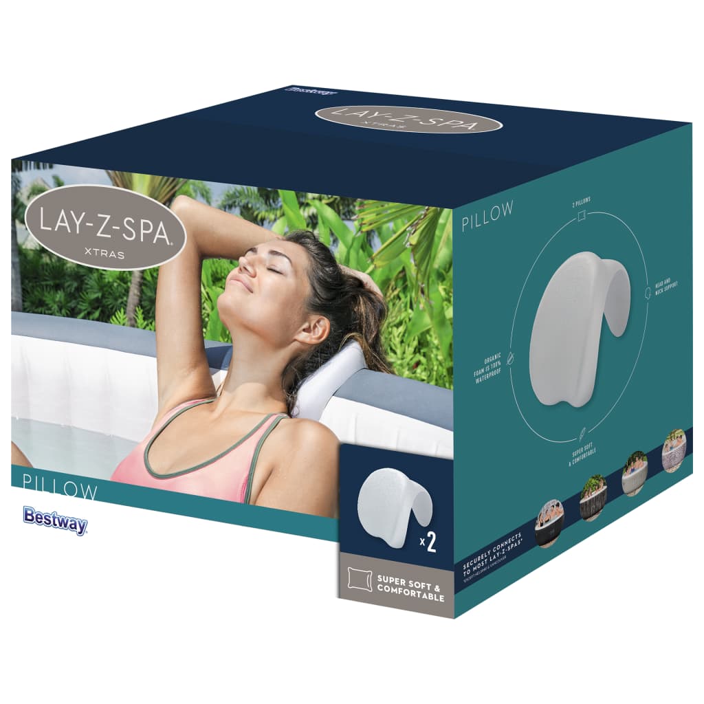 Bestway Lay-Z-Spa Kussen 25x19,5x17,5 cm Accessoires voor zwembaden & spa's | Creëer jouw Trendy Thuis | Gratis bezorgd & Retour | Trendy.nl