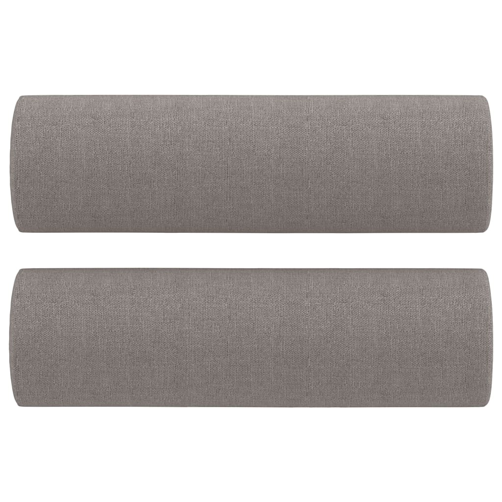 Tweezitsbank met sierkussens 120 cm stof taupe Banken | Creëer jouw Trendy Thuis | Gratis bezorgd & Retour | Trendy.nl