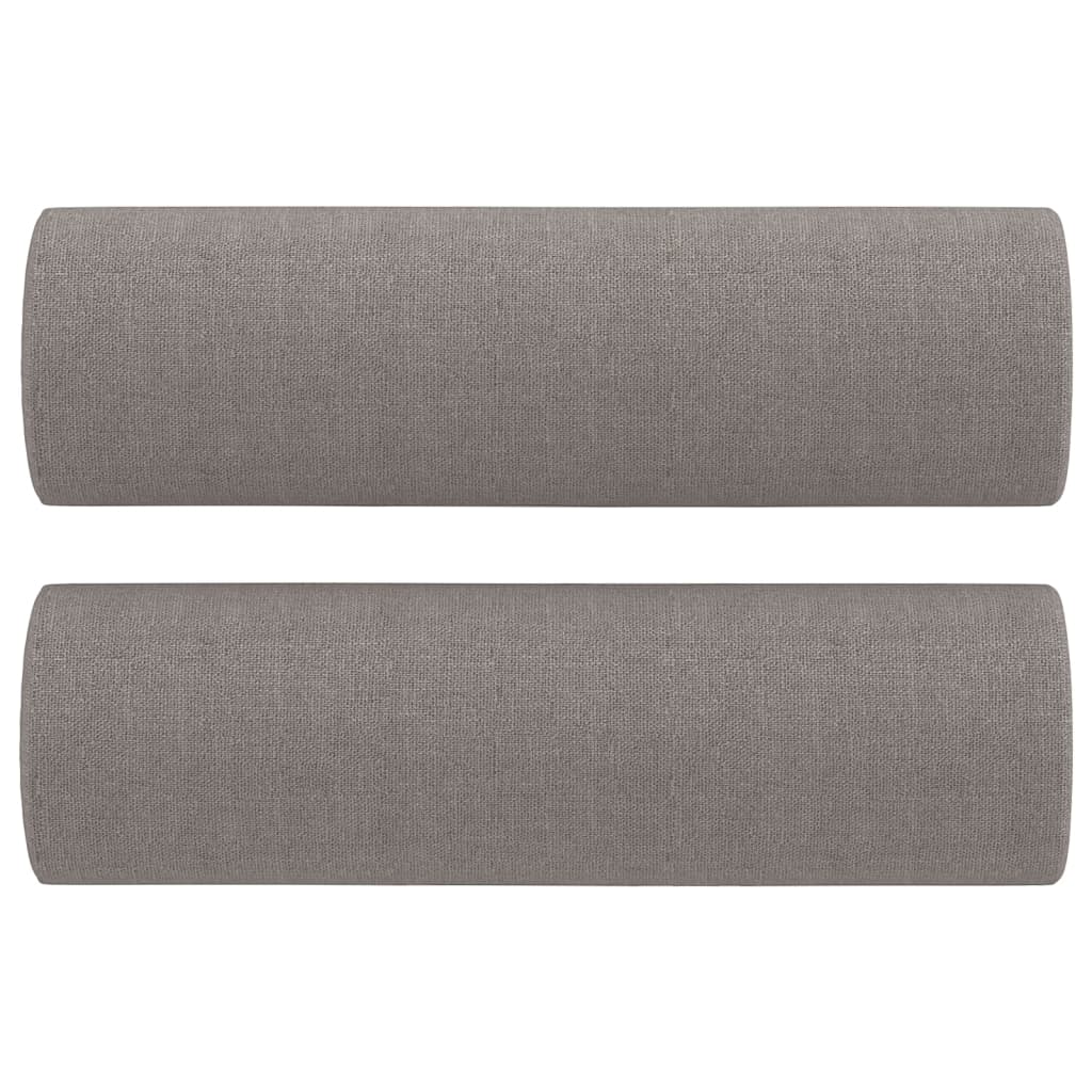 Tweezitsbank met sierkussens 120 cm stof taupe Banken | Creëer jouw Trendy Thuis | Gratis bezorgd & Retour | Trendy.nl