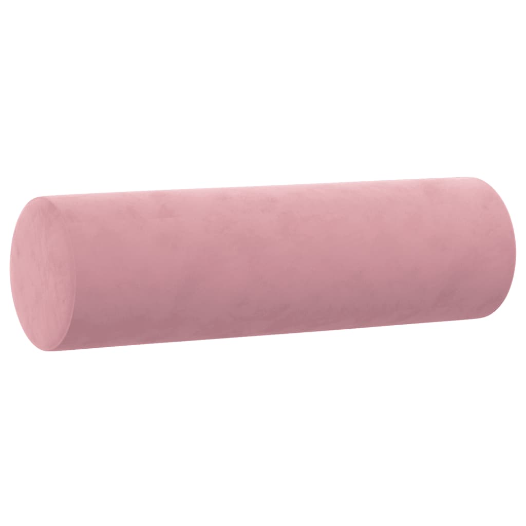 Tweezitsbank met sierkussens 140 cm fluweel roze