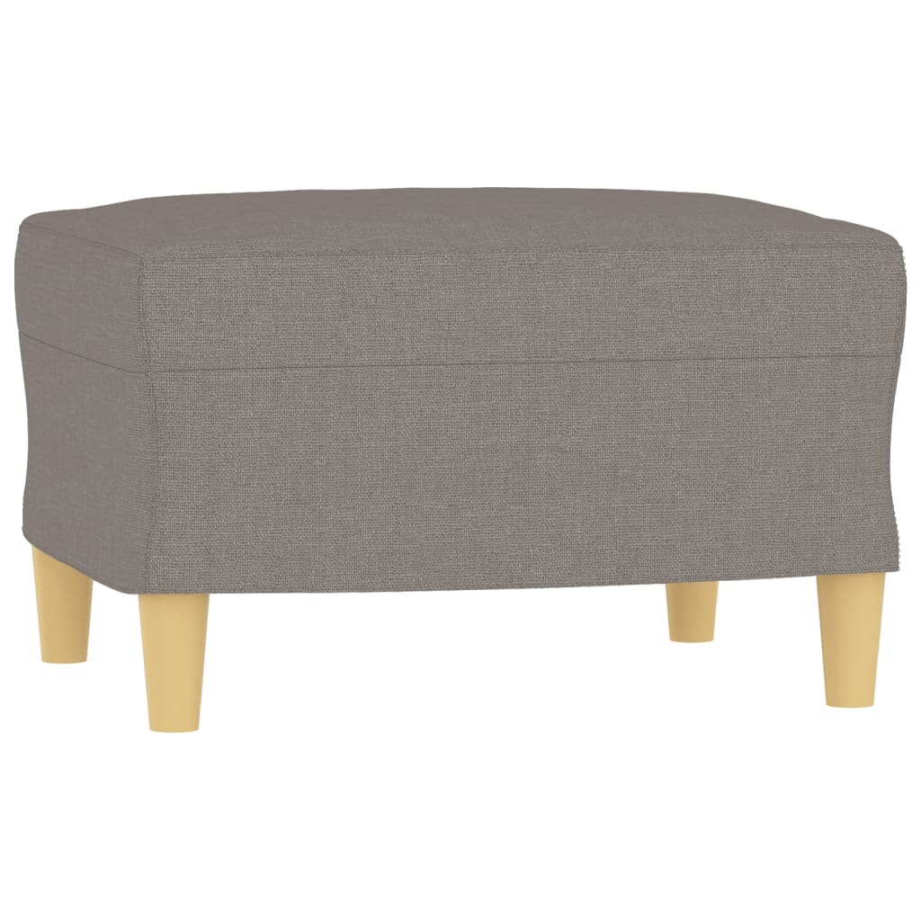 3-delige Loungeset met kussens stof taupe