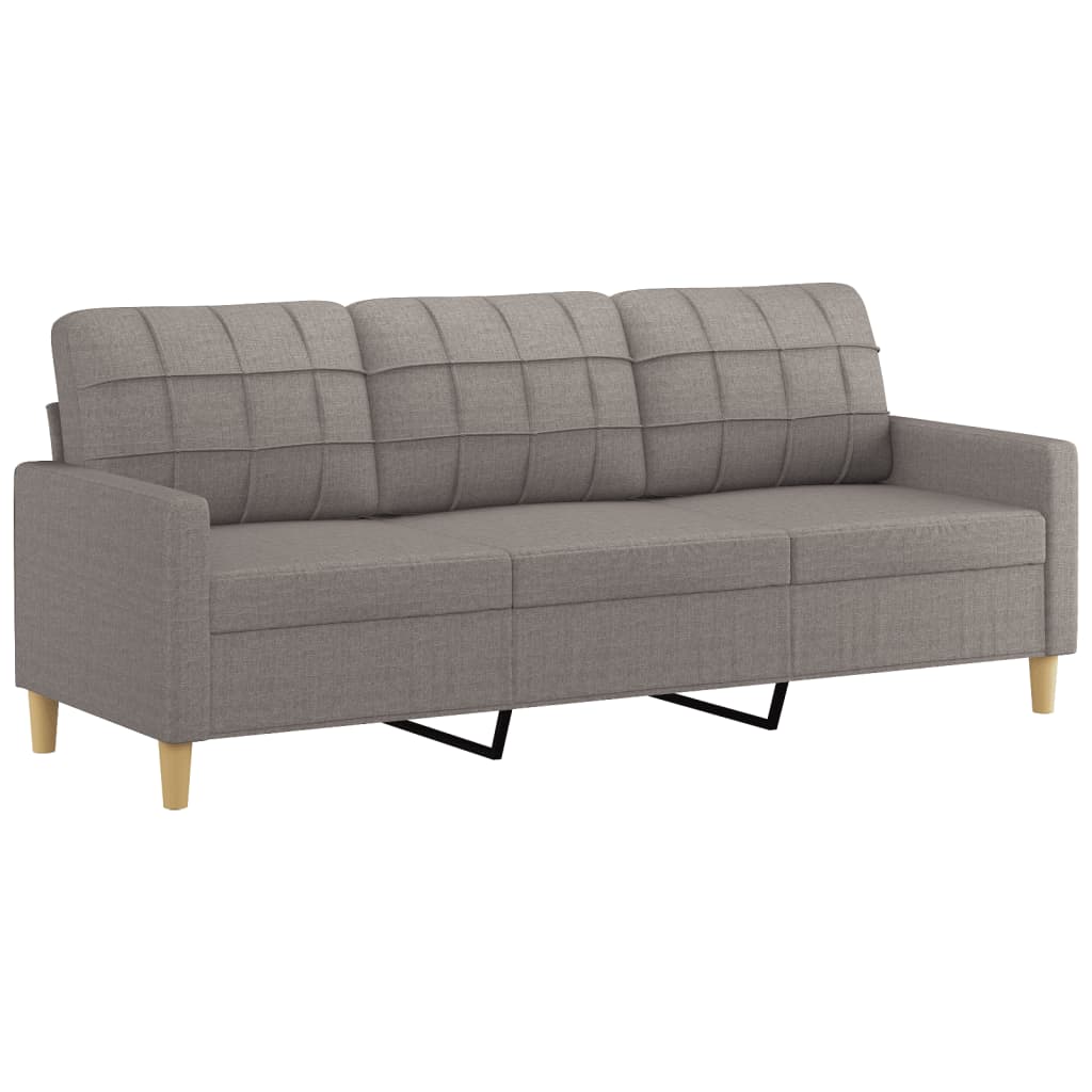 2-delige Loungeset met kussens stof taupe Banken | Creëer jouw Trendy Thuis | Gratis bezorgd & Retour | Trendy.nl