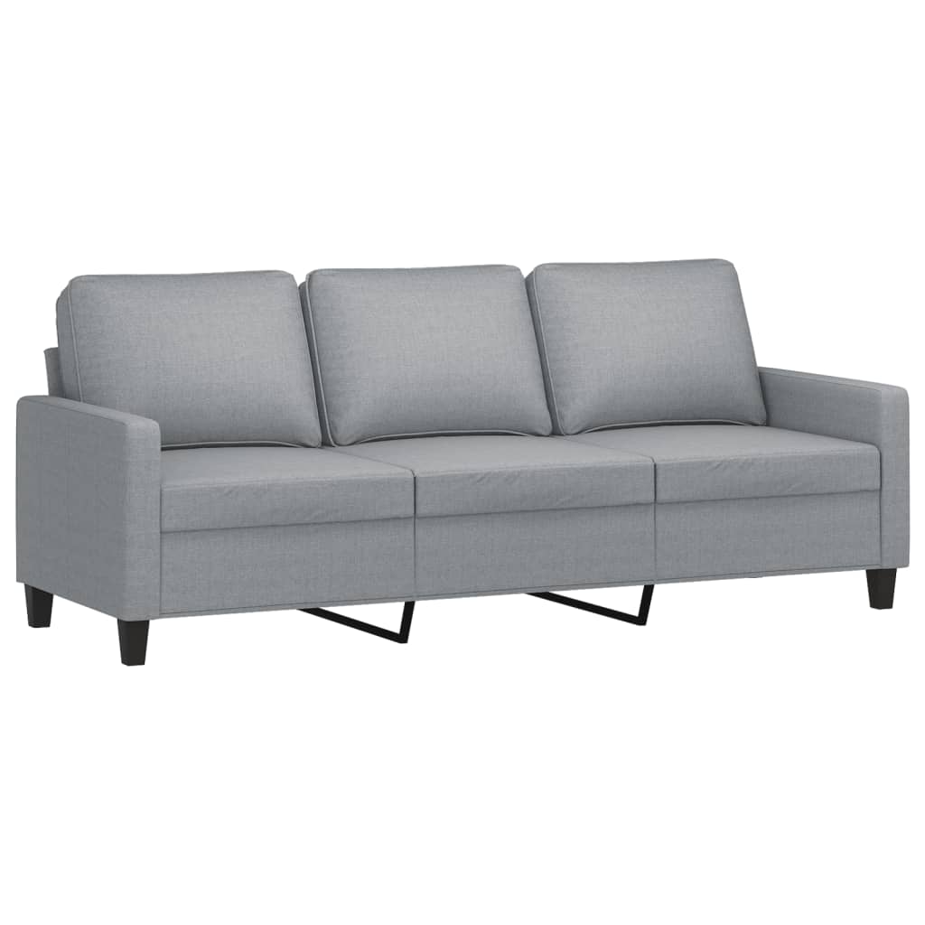 3-delige Loungeset met kussens stof lichtgrijs Banken | Creëer jouw Trendy Thuis | Gratis bezorgd & Retour | Trendy.nl