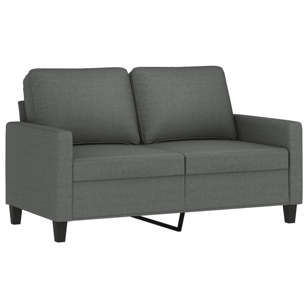 2-delige Loungeset met kussens stof donkergrijs Banken | Creëer jouw Trendy Thuis | Gratis bezorgd & Retour | Trendy.nl