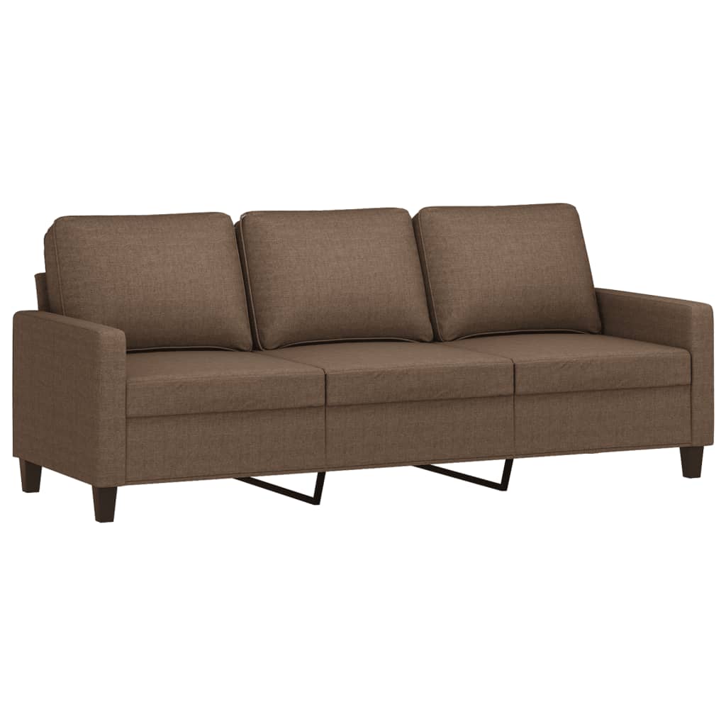 2-delige Loungeset met kussens stof bruin Banken | Creëer jouw Trendy Thuis | Gratis bezorgd & Retour | Trendy.nl