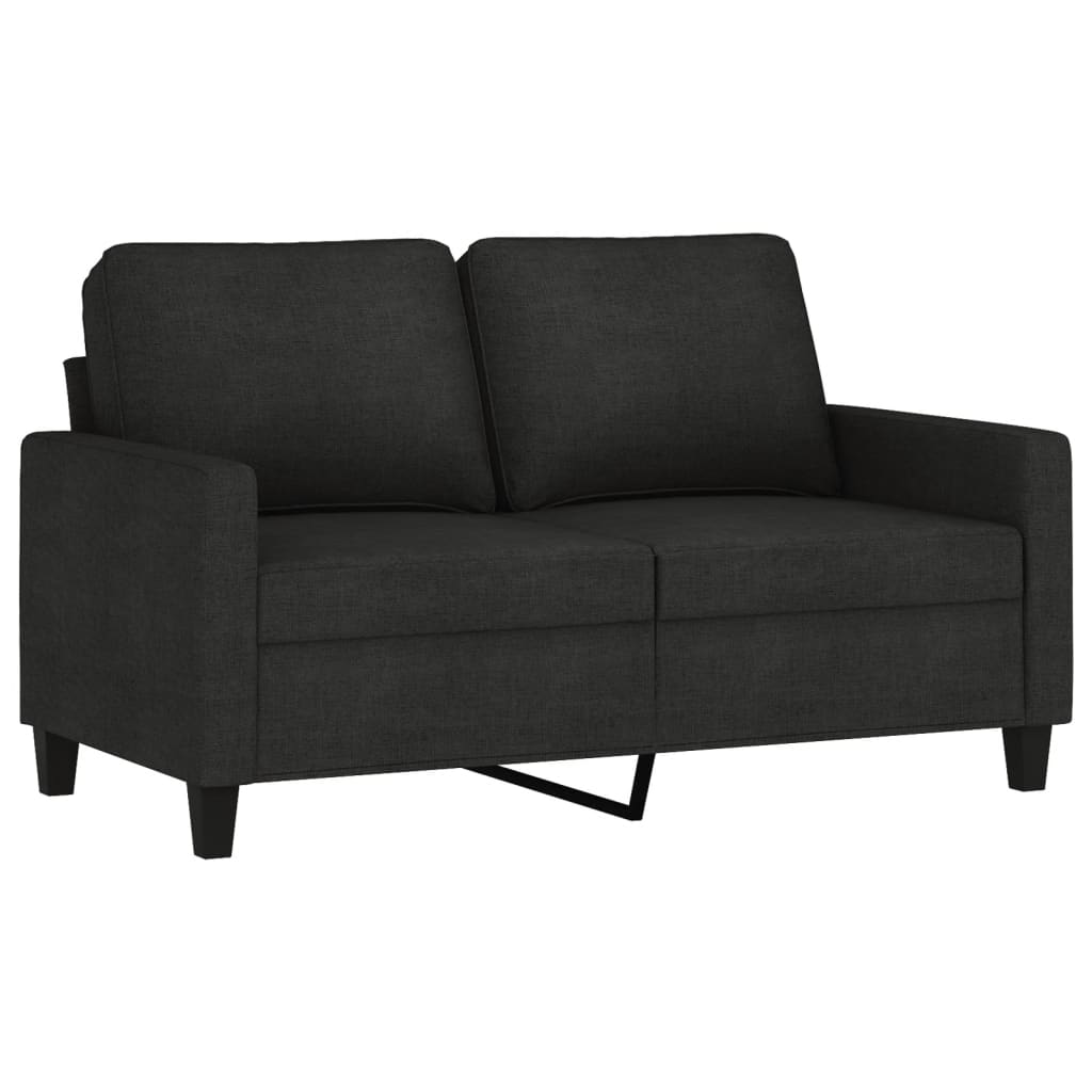 2-delige loungeset met kussens stof zwart Banken | Creëer jouw Trendy Thuis | Gratis bezorgd & Retour | Trendy.nl