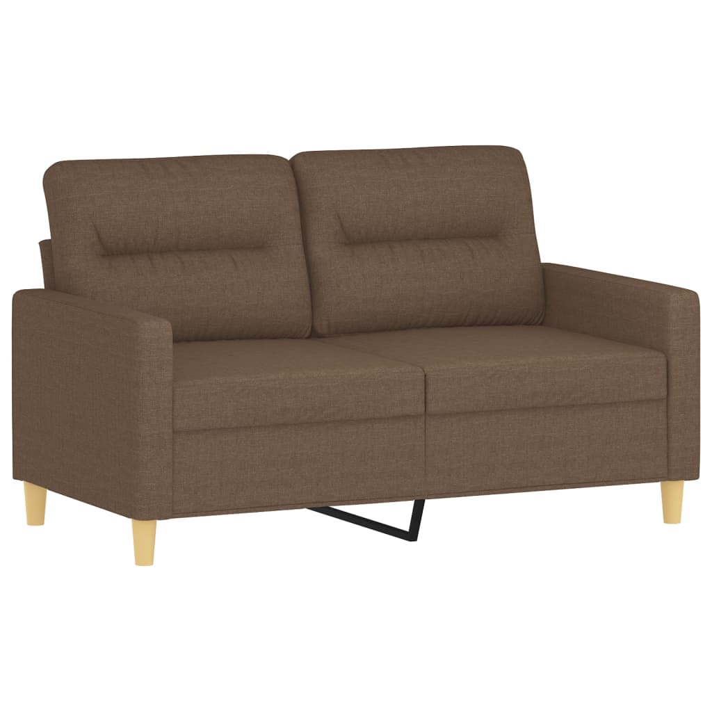 2-delige Loungeset met kussens stof bruin Banken | Creëer jouw Trendy Thuis | Gratis bezorgd & Retour | Trendy.nl