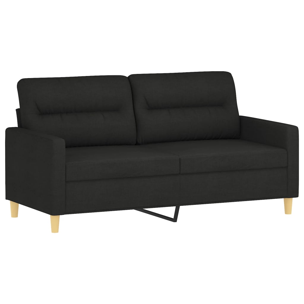 3-delige loungeset met kussens stof zwart Banken | Creëer jouw Trendy Thuis | Gratis bezorgd & Retour | Trendy.nl