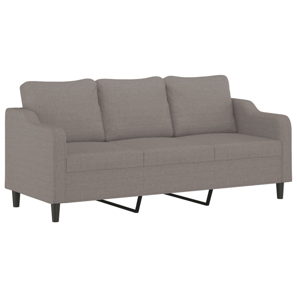 2-delige Loungeset met kussens stof taupe Banken | Creëer jouw Trendy Thuis | Gratis bezorgd & Retour | Trendy.nl