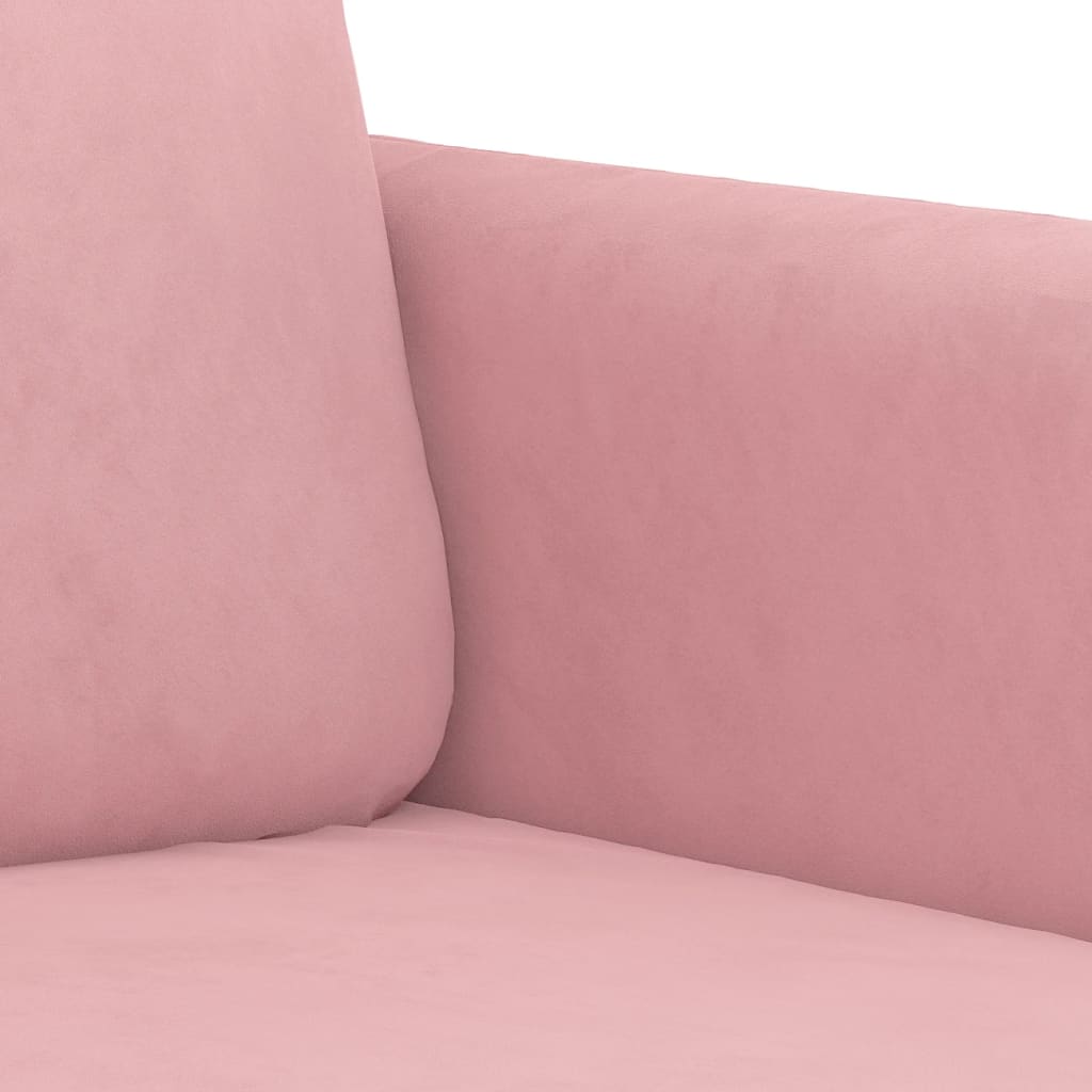 2-delige Loungeset fluweel roze