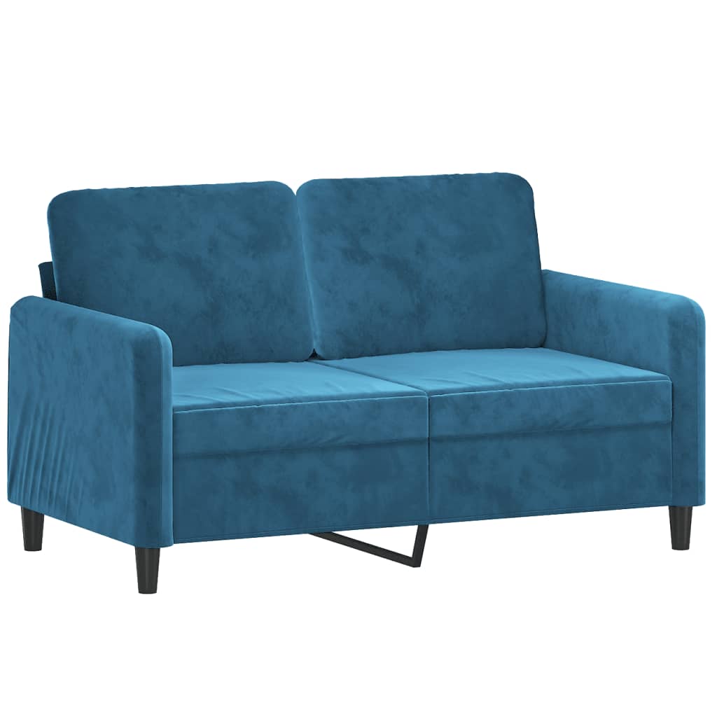 2-delige Loungeset fluweel blauw