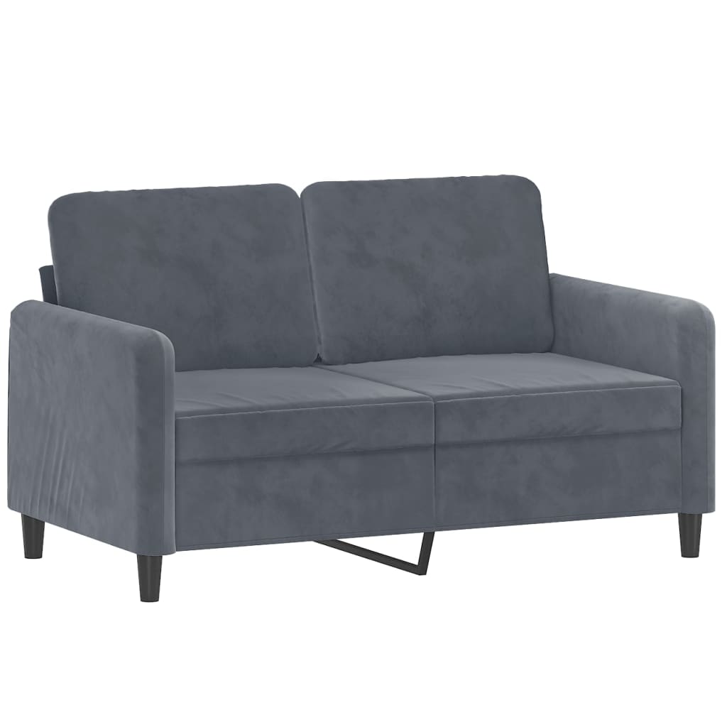 2-delige Loungeset met kussens fluweel donkergrijs Banken | Creëer jouw Trendy Thuis | Gratis bezorgd & Retour | Trendy.nl