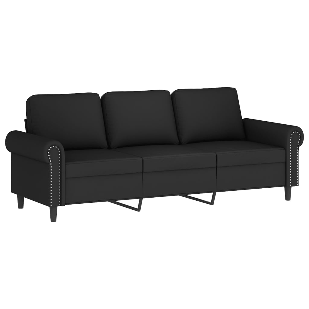 2-delige Loungeset met kussens fluweel zwart Banken | Creëer jouw Trendy Thuis | Gratis bezorgd & Retour | Trendy.nl